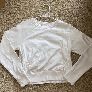 Athleta White Lightweight Sweatshirt - S